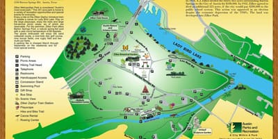Карта на Zilker Остин